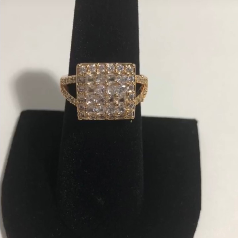 Square Crystal Ring